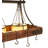60" Long Steamboat 3 Light Pot Rack