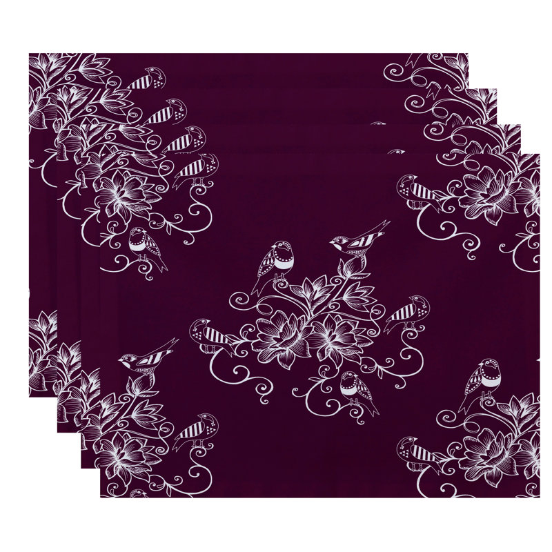 Ensemble de napperon 18 po Aspacio, Violet