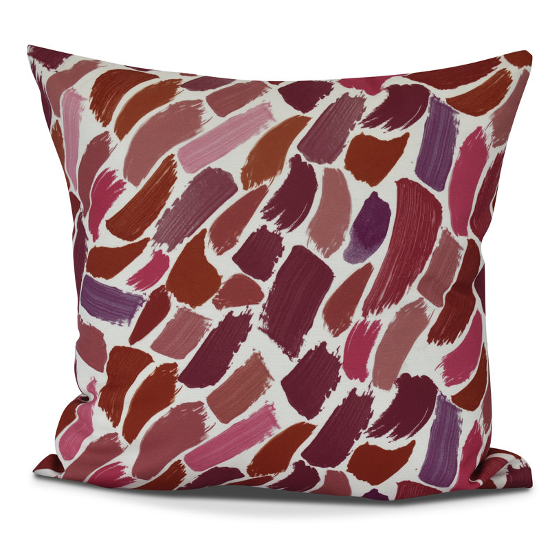 Housse de coussin d'extérieur carrée Goals, Gourds and Gatherings, H 16 po x l 16 po, Canneberge