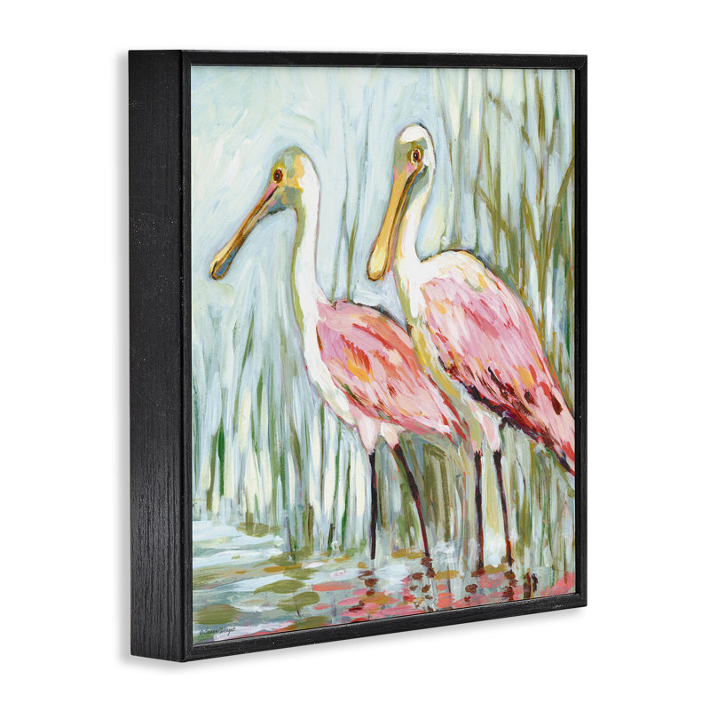 Paire de spatules, Giclées, par Susan Winget, Giclée encadrée noir minuit, H 12 po x l 12 po