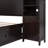 Ethil 4 Drawers Bookcase Platform Bed-1035593827-1047717054