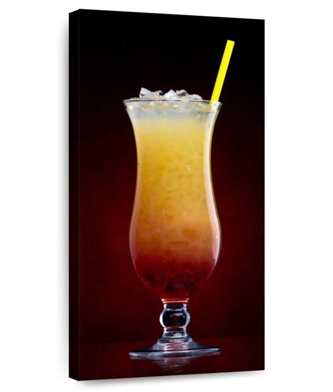 Tequila Sunrise Cocktail, 30" H x 15" W