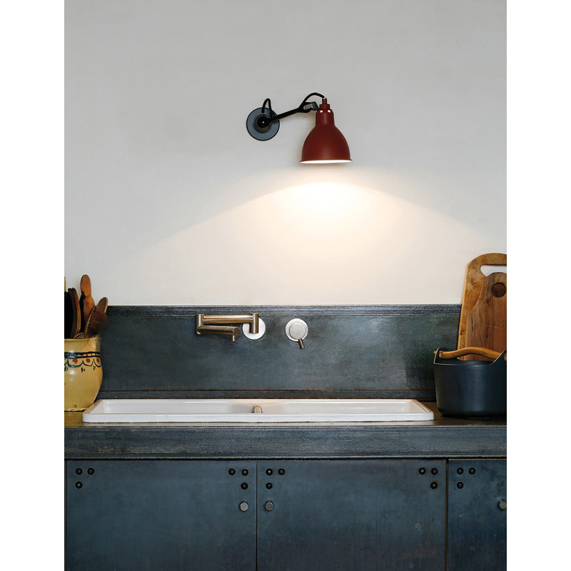 Lampe murale avec bras pivotant 1 lumière, Rouge