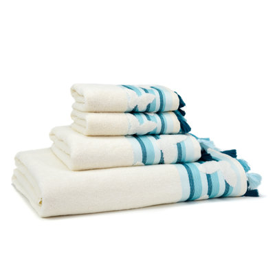 Butterfly 4 Piece Turkish Cotton Towel Set