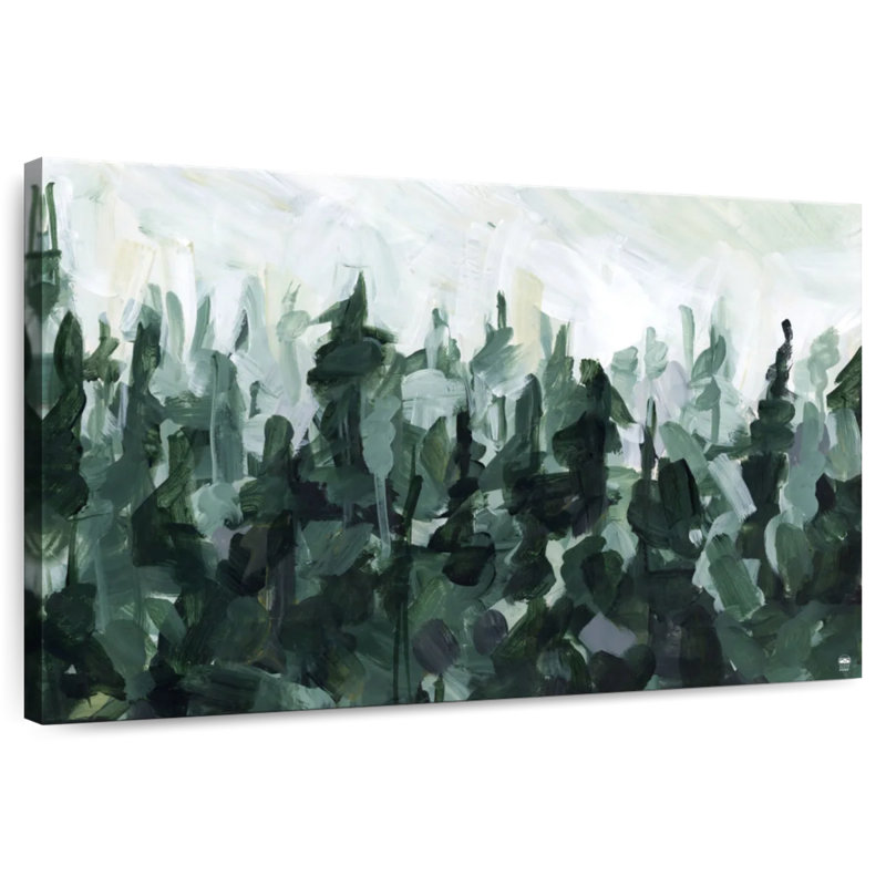 Alvord montagne brume paysages forêt I, H 16 po x l 24 po