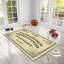 Tapis luxueux, 4,6 x 7,2 pi, 100% polyester, 740 g / m² | Revers en feutre antidérapant, éponge stratifiée pour le confort, antibactérien et facile à nettoyer | Tissu de velours élégant avec impression numérique, lavable à la machine-89764613