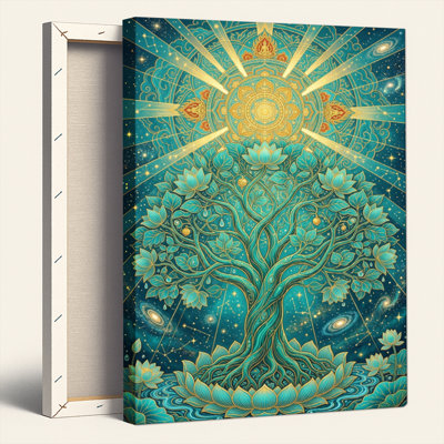 Ensemble de 1 tableau sur toile Arbre Cosmique