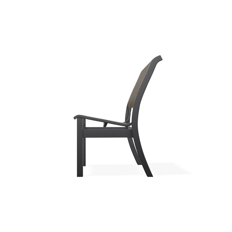 Leeward Outdoor Dining Chair, Black, Kora