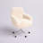 Liyan Contemporary Faux Fur Task Chair With Chrome Base and Casters-417663147