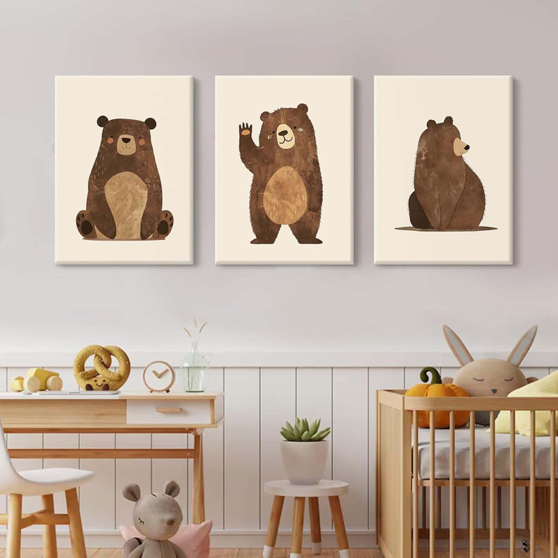 3 Piece Wrapped Canvas Print, 40 cm H x 30 cm W