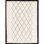 Wool Geometric Area Rug in Black/Ivory