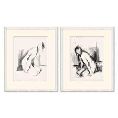 Solitude IV & V Framed Drawing Print