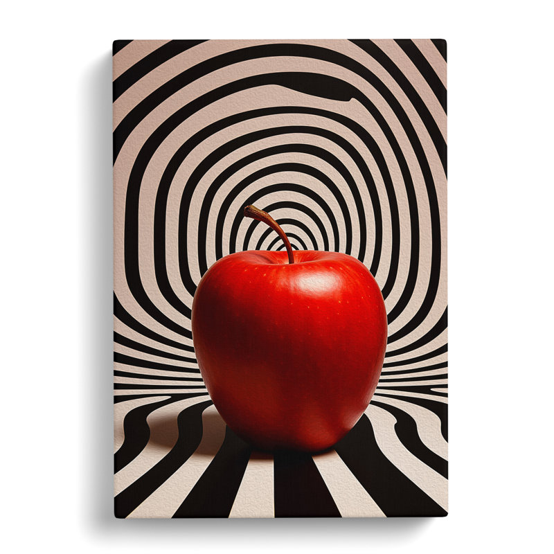 Apple Op - Wrapped Canvas, 50cm H x 35cm W x 3cm D