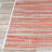  Garbielle Striped Sand Maroon Salmon Indoor Outdoor Runner Rug-504599828