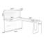 Bureau en bois massif brun et noir en forme de L-2052285623-2052285610