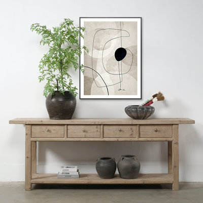 91'' Solid Wood Console Table