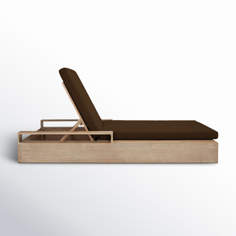 Lanai Outdoor Chaise Lounge, Dark Brown