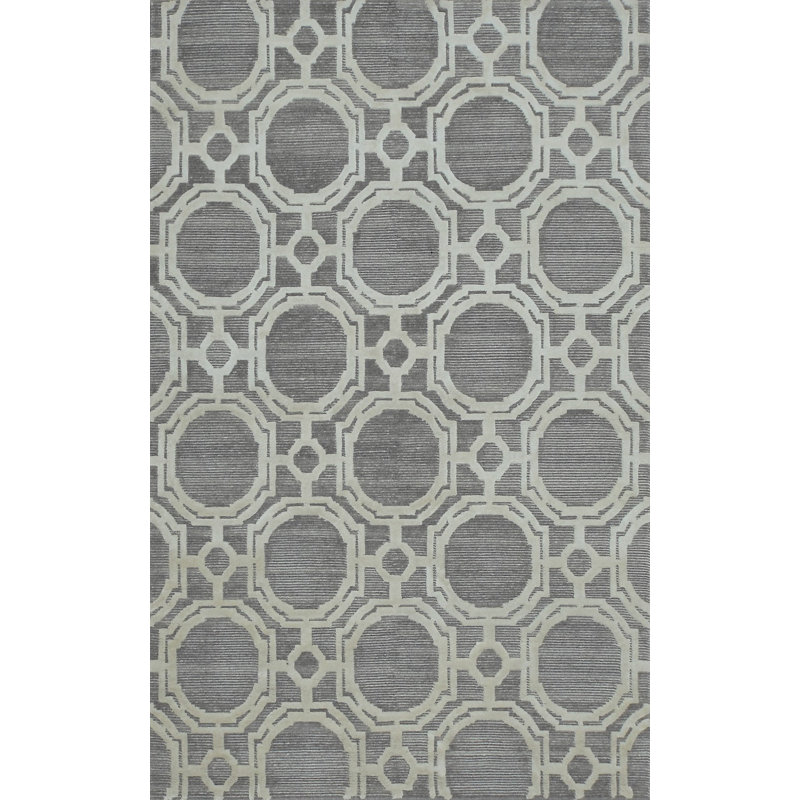 Tapis tibétain en laine et viscose Anaya, Rectangle 9 pi x 12 pi