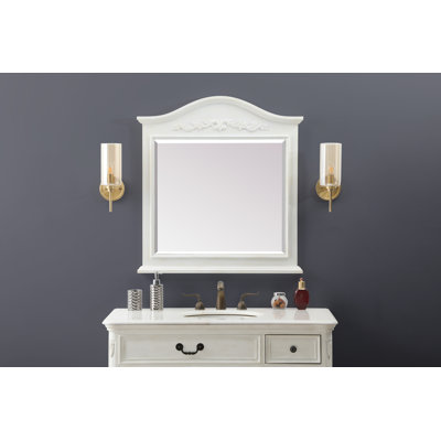 Wixom Wood Flat Wall Mirror