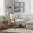Hollingsworth Upholstered Solid Wood Accent Chair