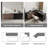 Modern L-Shape Length Adjustable Executive Desk Drawers, Cabinets– Versatile Corner Computer & Writing Desk