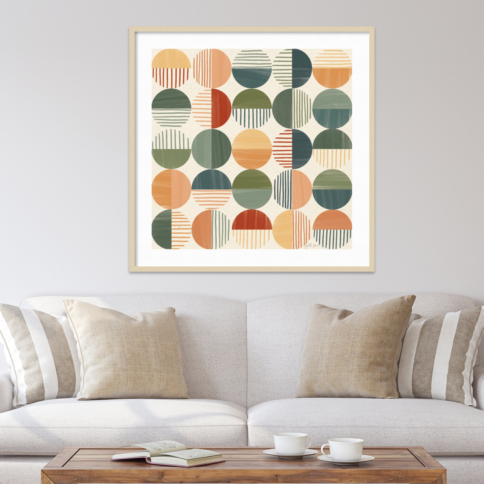 Born To Roam Pattern II, Brown, 41" H x 41" W x 1" D