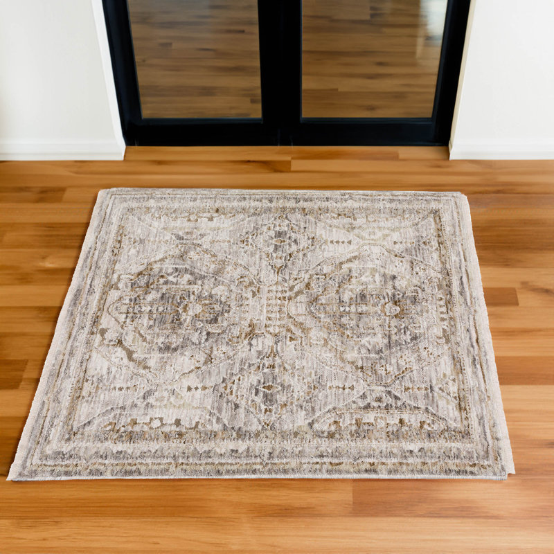 Cyprus CY6 Grey Rug, Rectangle 1'8" x 2'6"