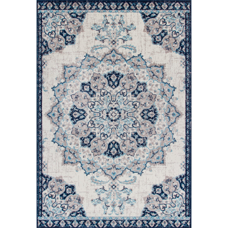 Tapis oriental bleu / beige Babb
