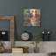 Art mural en métal luxueux «Garden Hues 1» par Silvia Vassileva, 12 po x 12 po-115221257