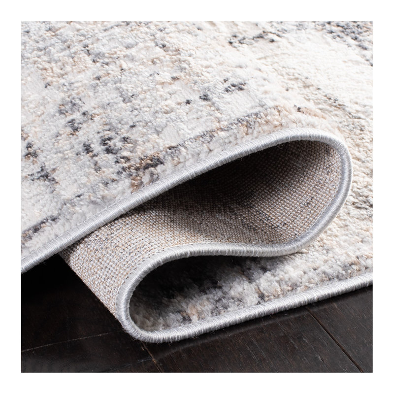 Kraemer Cotton Abstract Rug, Runner 2'3" x 12'