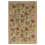 Hand Woven Wool Floral Area Rug