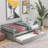 Daybed With Trundle Frame Set-1673404220