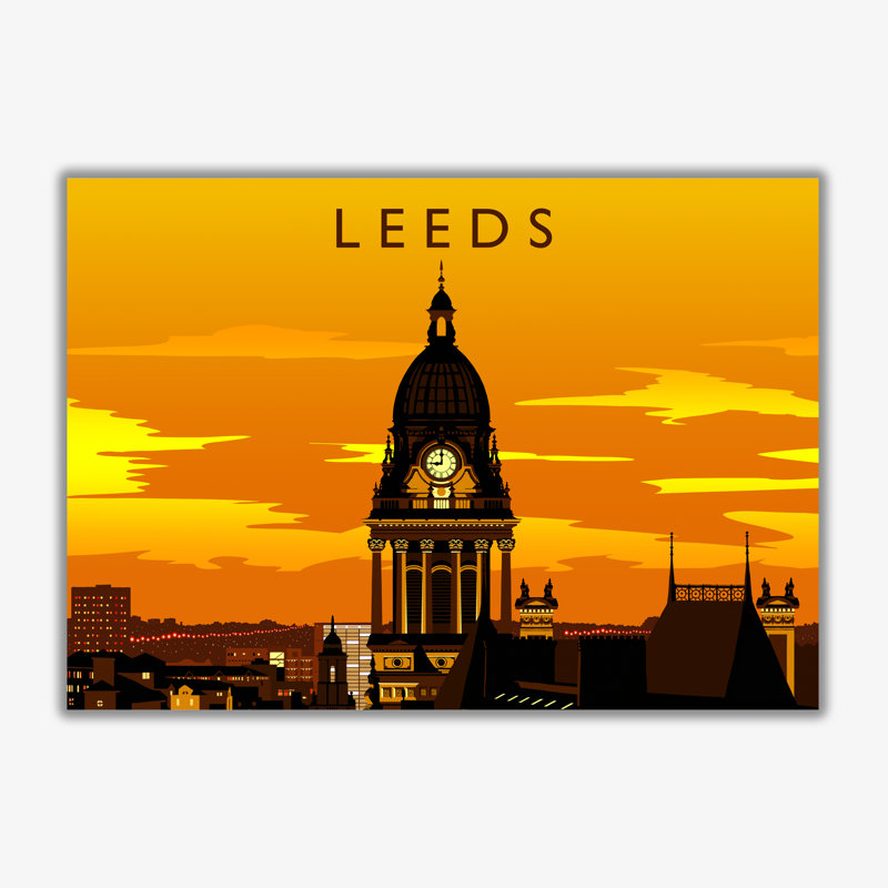 Leeds 2 - Print, 40cm H x 50cm W x 3cm D, No Framed