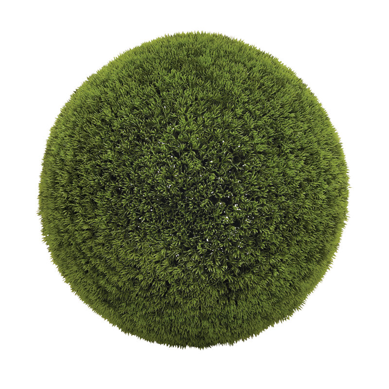 Boule de feuillage artificielle verte, H 22 po x l 22 po x p 22 po