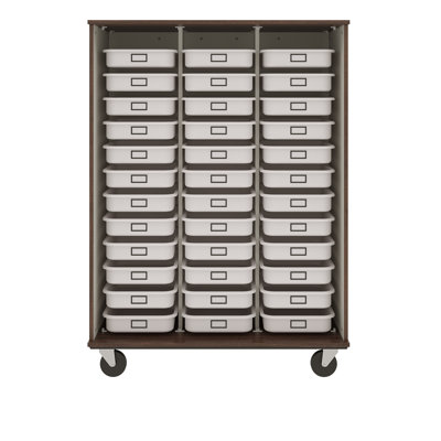 Panier à 36 compartiments avec roulettes