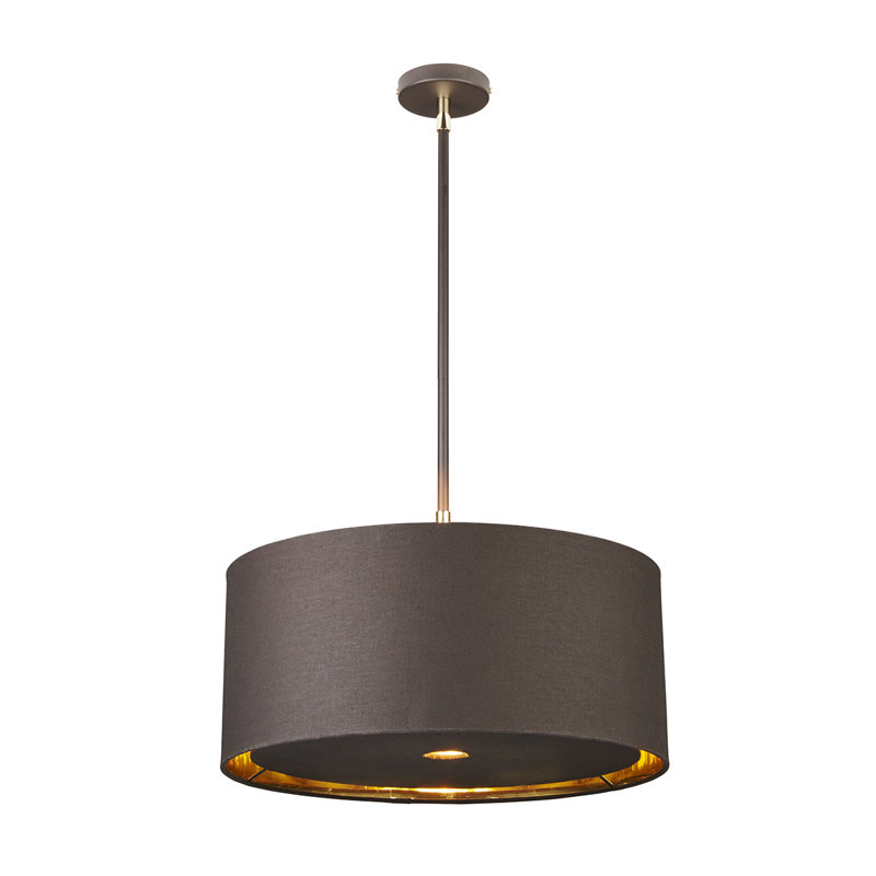 Isler 1 - Light Single Pendant, Brown/Polished Brass