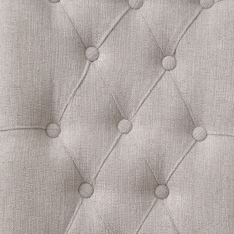 Ensemble de 2 chaises d'appoint en lin beige et gris Yabeina