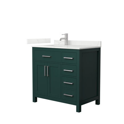 Beckett 36" Freestanding Single Bathroom Vanity with Quartz Top