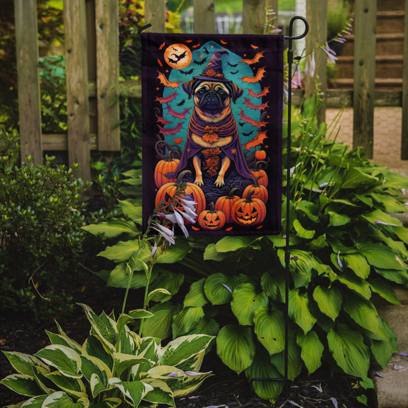 Drapeau de jardin en polyester double face Jakameron, 15,5 po x 11,25 po