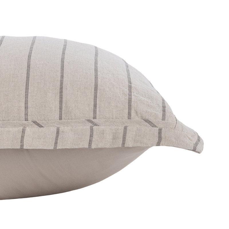 Kingston 100% Linen Euro Sham by Kosas Home, Ivory, Euro Sham, Natural