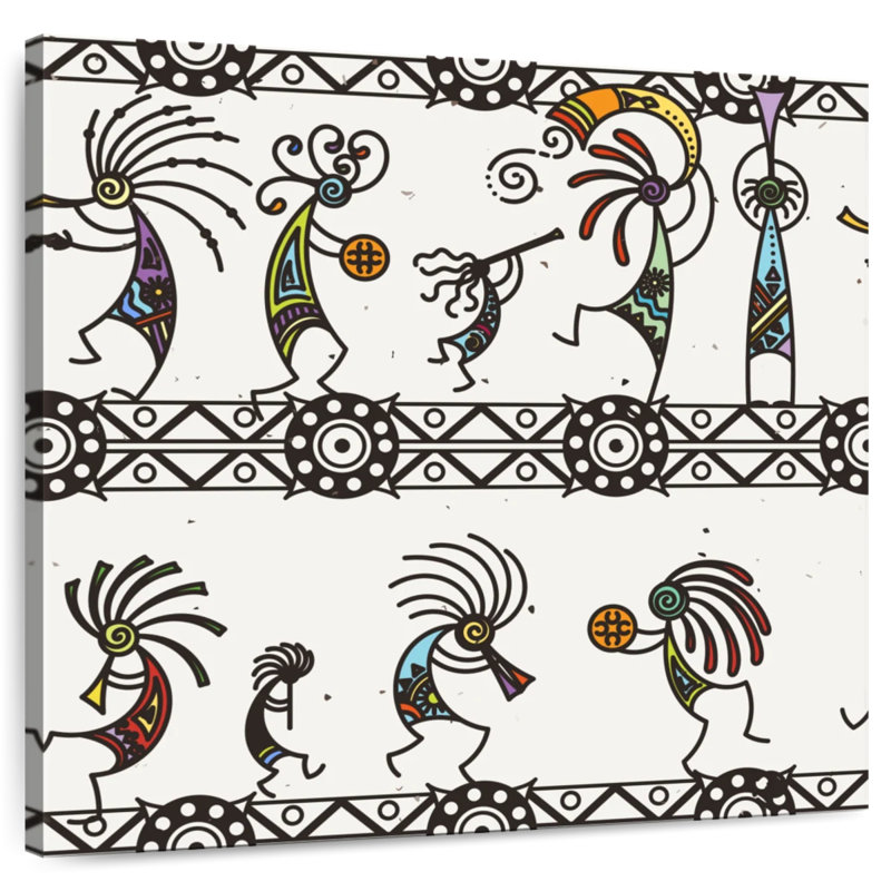Kerner Kokopelli Abstract, 36" H x 36" W