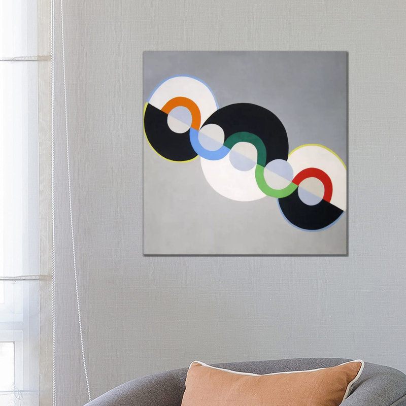 Endless Rhythm by Robert Delaunay - Wrapped Canvas Painting, 66.04 cm H x 66.04 cm W x 3.175 cm D