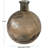 Eugenia Recycled Glass Handmade Ribbed Spanish Bottle Decorative Vase-578688649