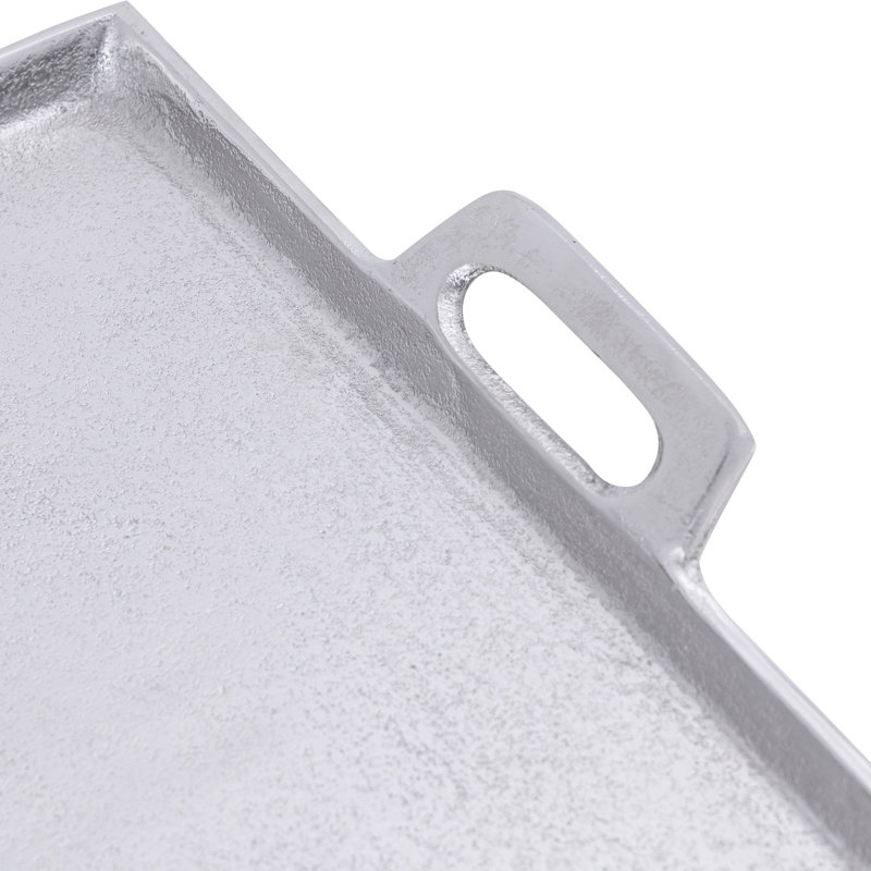 Plateau de service Luciana, H 0,5 po x l 25 po x P 15 po, Gris