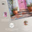 Art mural bord de mer rose avec toile Eden Eden-107412776-107412784