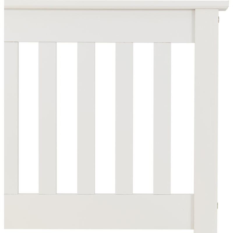 Ursina Bed Frame, White, Small Double (4')