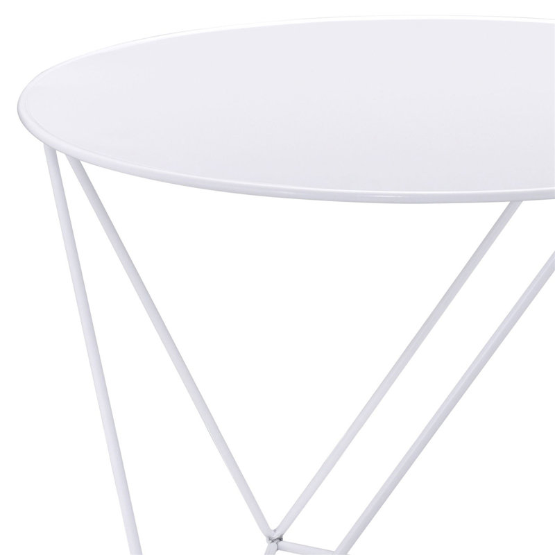 Table d'appoint Epidia, White, Blanc