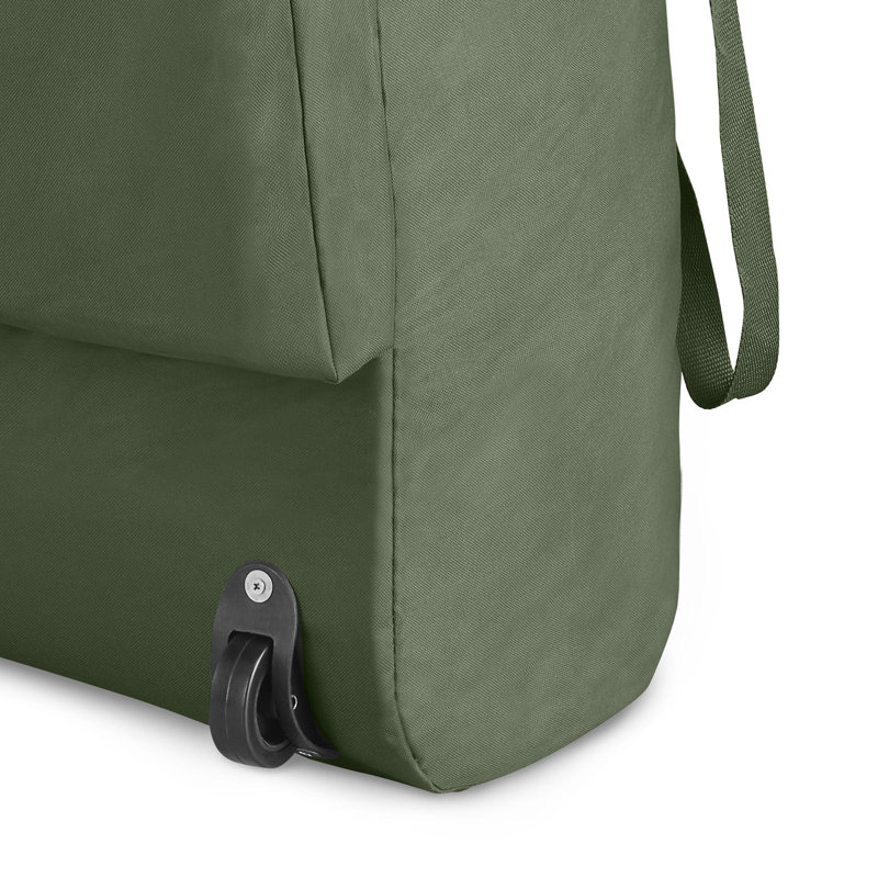 Extra-Large Green Upright Christmas Tree Storage Bag with Wheels