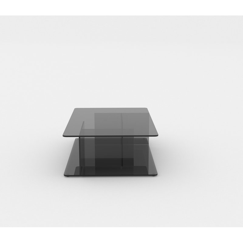 Lucent Glass Coffee Table, Smoke