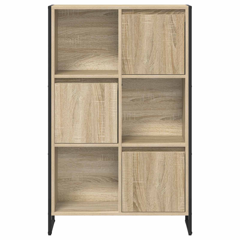 108cm H x 68cm W Steel Book Cabinet Bookcase, Sonoma